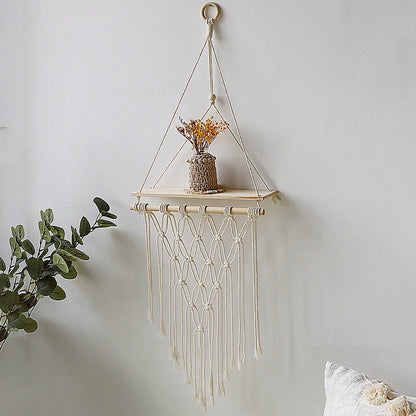 Macrame Wall Hanging Shelf Home Decor