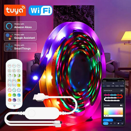 RGB USB LED Strip Lights  Control Color Changing