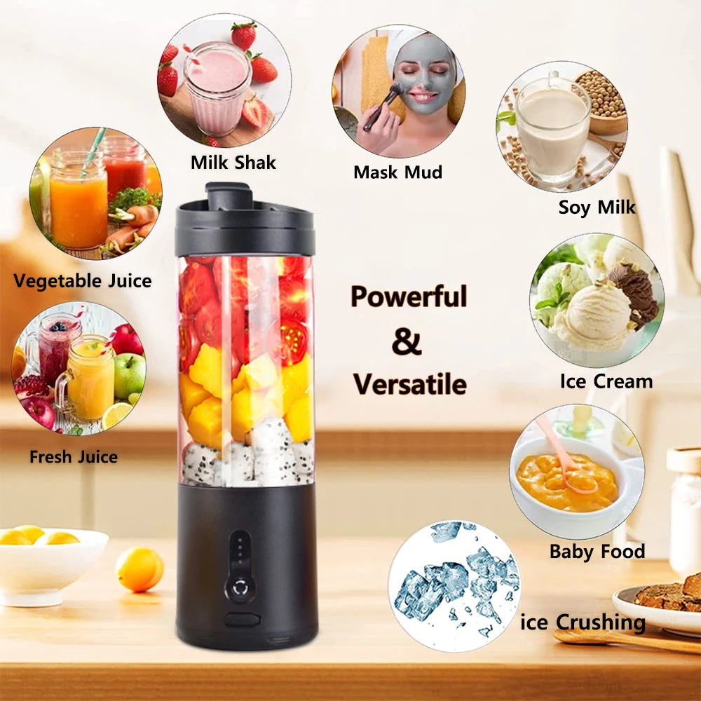 Portable Electric Fruit Juice Blender