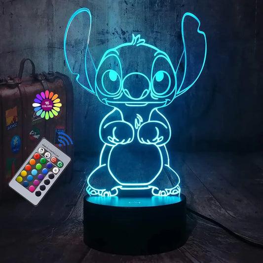 3D Night Light Stitch Lamp