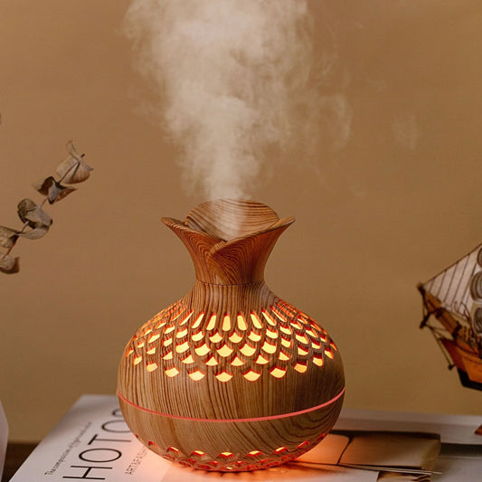 Elegant USB Wood Grain Humidifier